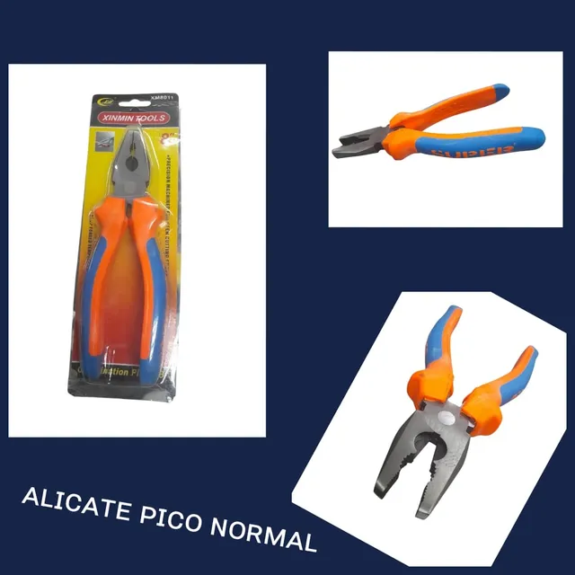 Alicate Universal Genérica 1 Pack Anaranjado/azul