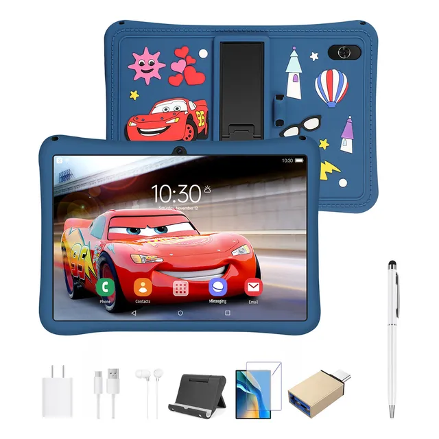 Tablet Para Niños Hancdon A9+ 11.6-inch 512gb Rom Azul Y 12gb Ram Kids Tablet Android 13 Octa-core Bluetooth Wifi5 Parental Controls Google Gms Certified With Protective Case
