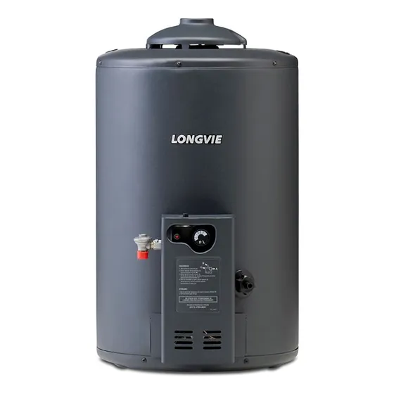 Termotanque A Gas Longvie 50 Litros De Colgar T4050c-n Color Grafito