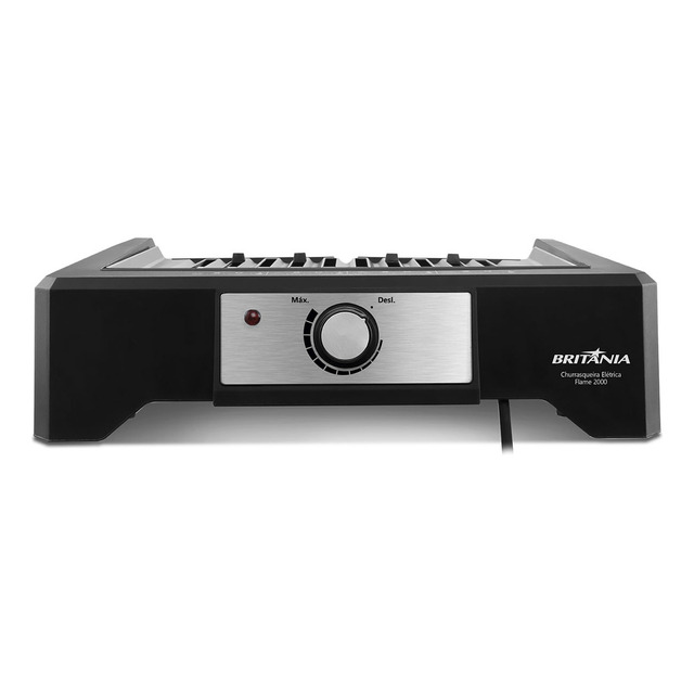 Churrasqueira Elétrica Britânia Bcq2000 Flame Grelha Argenti Cor Preto 220v Churrasqueira Elétrica Britânia Bcq2000 Flame Grelha Argenti Cor Preto 220v