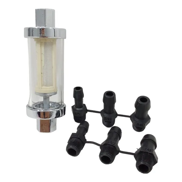 Filtro Gasolina Universal Lavable De Vidrio 3 Medidas  