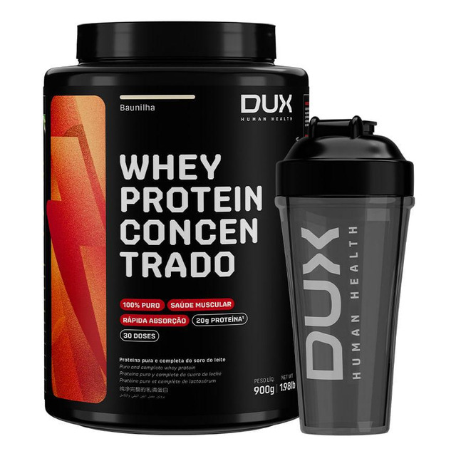 Whey Protein Concentrado 900g + Coqueteleira Whey Protein Concentrado 900g + Coqueteleira