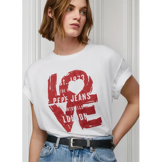 Camisetas Pepe Jeans Para Mujer Nicoletta White