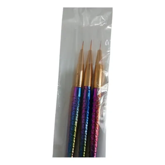Pincel Liner X3 Para Uñas  Mym Ventas