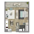 1 dormitorio  |  1 baño