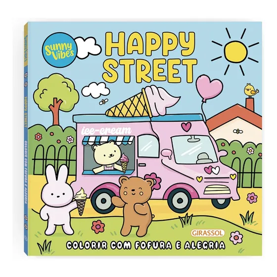 Livro De Colorir Fofinho Sunny Vibes - Happy Street