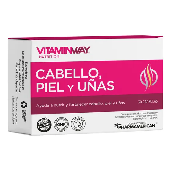 Vitamin Way Cabello Piel Y Uñas Suplemento Fortalecedor X30