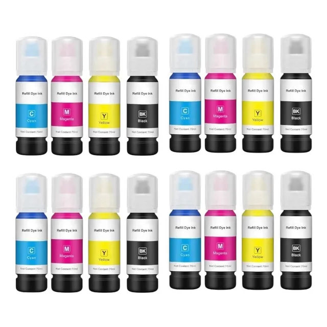 Kit 16 Tintas Compatible  544 L1110 L3110 L3150 T544 Negro