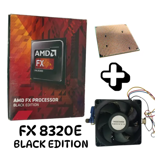 Processador Amd Fx8320e Max 4.0ghz Black Edition+coller