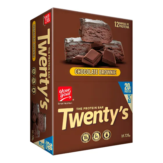 Yourgoal Barra Proteina Twentys Chocolate Brownie Caja 12un
