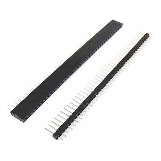 Tira De 40 Pines Hembra Y Macho 2.54mm