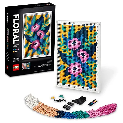 Lego Art Floral Art 31207, Cuadros De Flores 3 En 1, Arte De