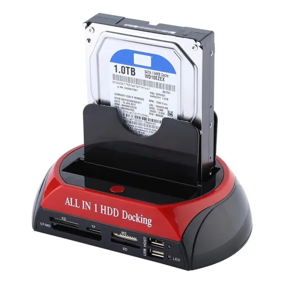 Case Hd Externo Dock Station Notebook Sata E Ide 2,5 E 3,5