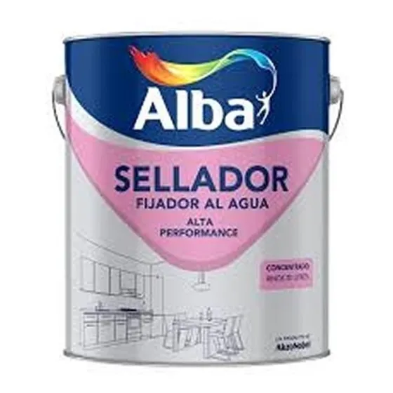 Sellador Fijador Al Agua Alba 4 Lt Premium