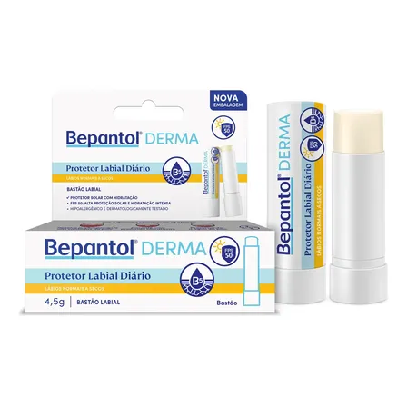 Protetor Labial Diário Derma Hidratante com FPS50 Bepantol
