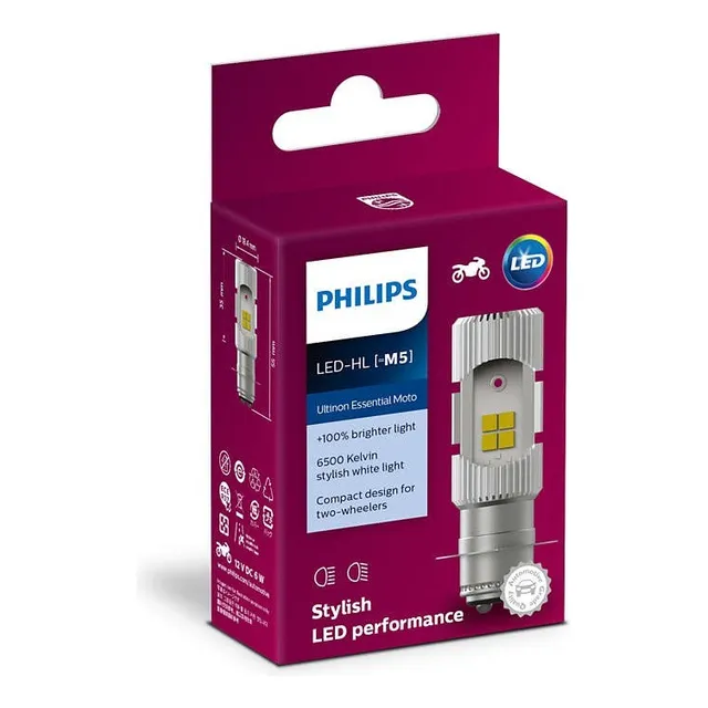 Lampara Led Philips Moto M5 12v 6w 6500k Luz Blanca Smash 