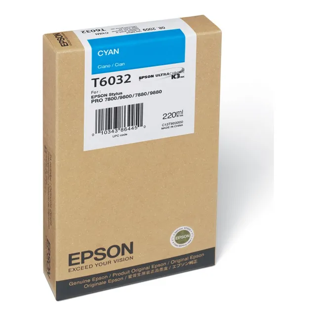 Cartucho T6032 Cyan Para Epson Stylus Pro