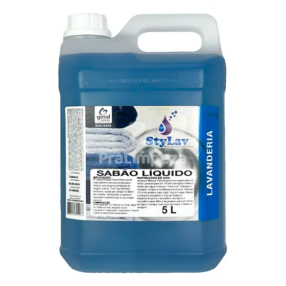 Sabão Líquido Concentrado | Lava Roupas Profissional - 5 L