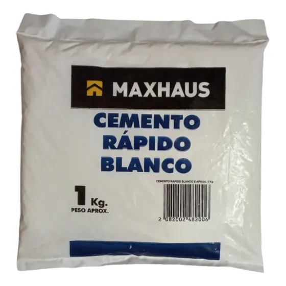 Bolsa De Cemento Rápido Blanco De 1kg Maxhaus