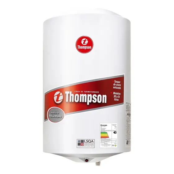 Termotanque Eléctrico Thompson Cilindrico 30 Litros Color Blanco | Cuotas sin interés