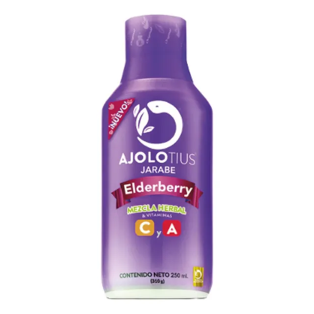 Ajolotius Jarabe Frasco De 250ml Sabor Elderberry