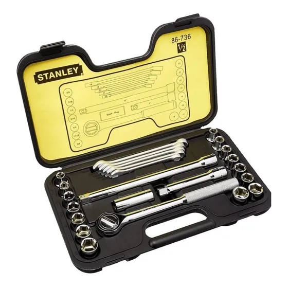 Jgo De Dados 25 Pzas Enc. 1/2  - 86-736 Stanley