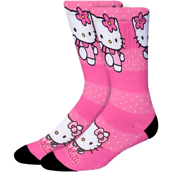 Meias Malucas Infantil - Desenho Hello Kitty - Cano Alto