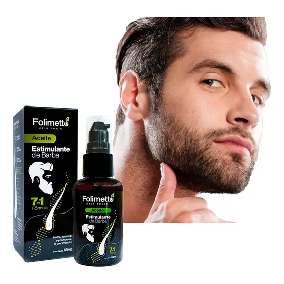Aceite Para Crecer Barba Gruesa Hombre Natural Estimulante