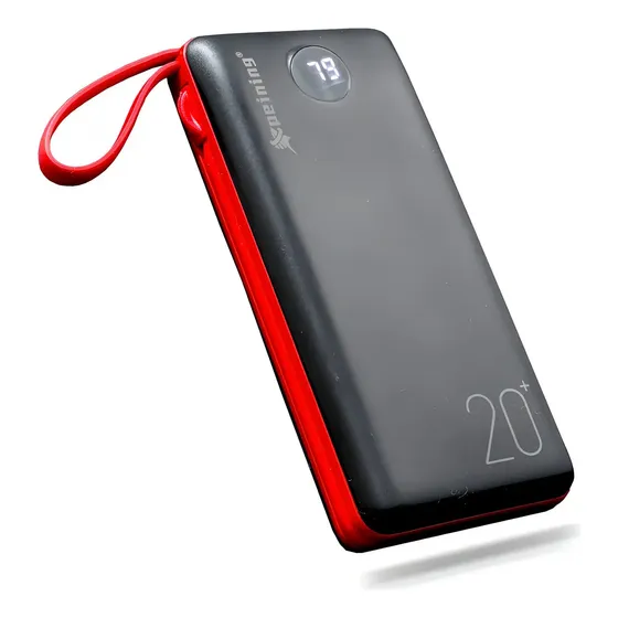 Powerbank Carregador Portátil 20.000mah Universal Cor Preto