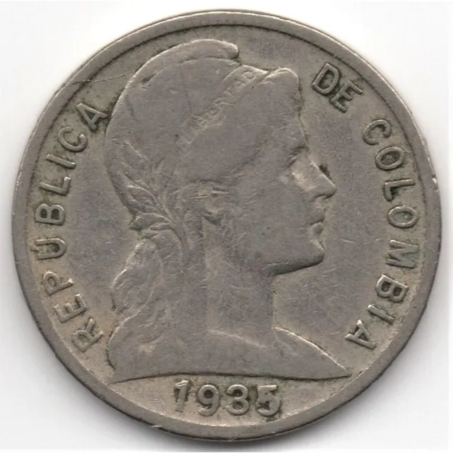 5 Centavos 1935 35 Sobre 24 Abierto