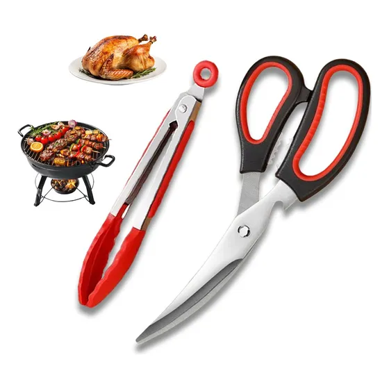 Juego De Tijeras De Cocina Multiusos De Acero Inoxidable