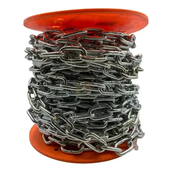Cadena Galvanizada Eslabón Corto 8 Mm 20 Metros