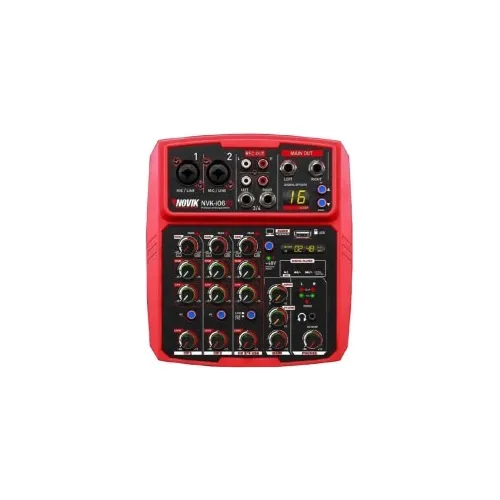 Mezclador Análogo 6 Canales Con Interfaz Usb/bt Nvk I06bt