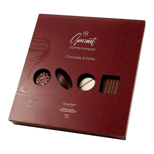 Bombons Caixa Harmonização Chocolate & Vinho Cacau Show 175g