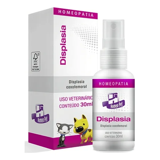Displasia Homeopatia Real H Para Cães E Gatos 30ml