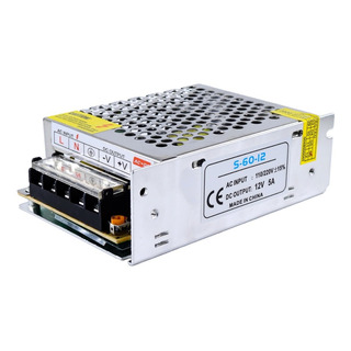 Fuente Conmutada De Alimentación 12v 5a 60w, 110/220vca Fuente Conmutada De Alimentación 12v 5a 60w, 110/220vca