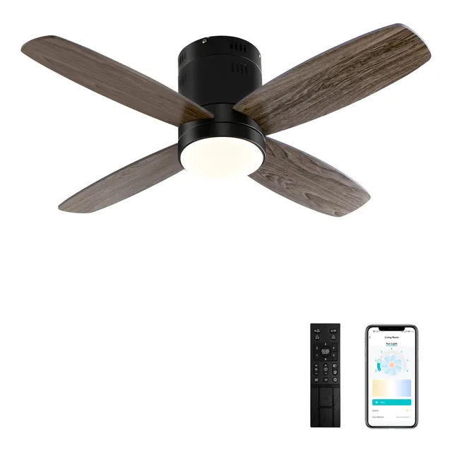 Ventilador De Techo Lampara  Con Control Inteligentes 96cm