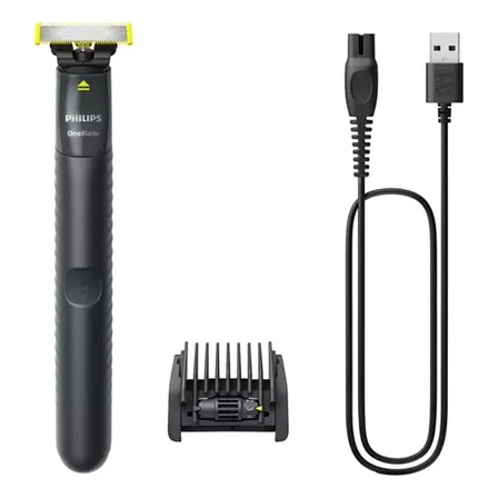 Barbeador e Aparador Elétrico Philips OneBlade com Pente 5 em 1, Sem Fio e À Prova D'Água - QP1425/10