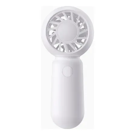 Mini Ventilador Portátil Recargable De Mano Usb Blanco