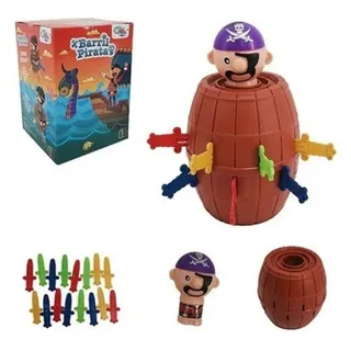 Brinquedo Jogo Barril Do Pirata Pula Infantil E Divertido Brinquedo Jogo Barril Do Pirata Pula Infantil E Divertido