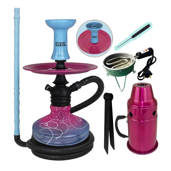 Narguile Mini Monster  Completo + Fogareiro + Brinde
