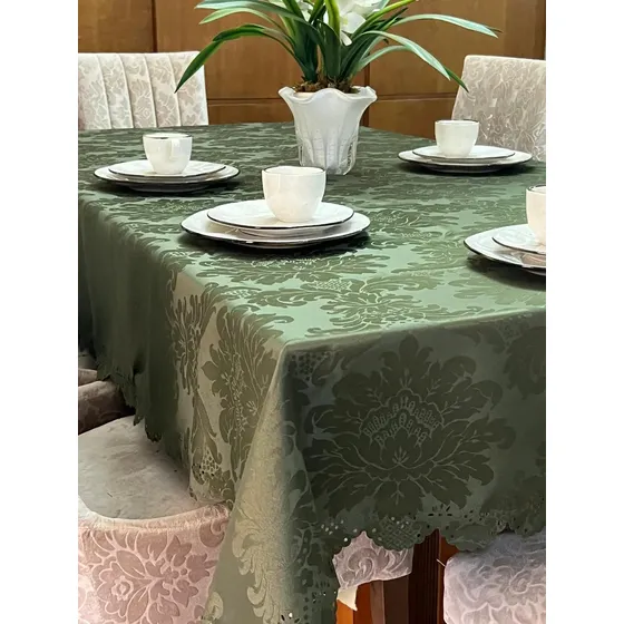 Toalha De Mesa Retangular Jacar Adamascado 2,00x1,40 Grosso
