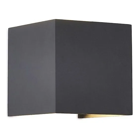 Aplique Led Cuadrado Negro Dual 6w Ajustable / Hb Led