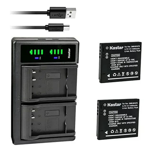 Baterías Y Cargador Kastar Para Panasonic Lumix Dmc-sz
