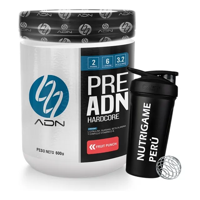 Preadn Pre Adn Hardcore 600gr Pre Entreno - Tienda Fisica
