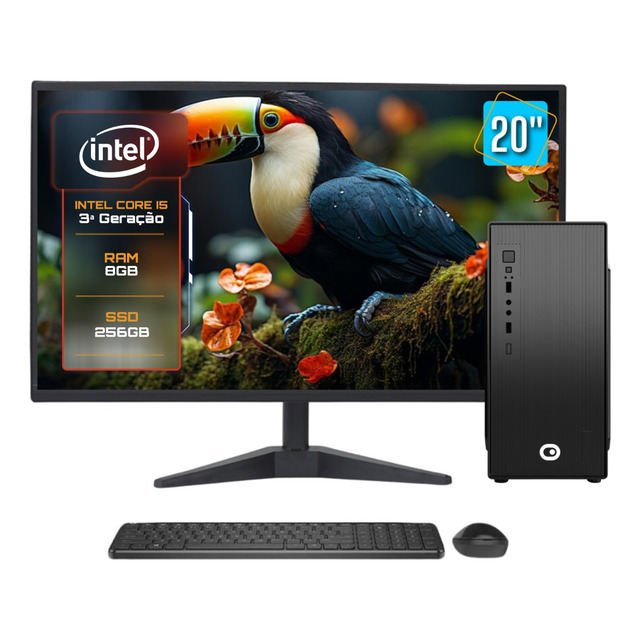 Computador Completo 2eletro Speed Intel Core I5, 8gb Ram, Ssd 256gb, Bivolt, Monitor 20 L... Computador Completo 2eletro Speed Intel Core I5, 8gb Ram, Ssd 256gb, Bivolt, Monitor 20 L...