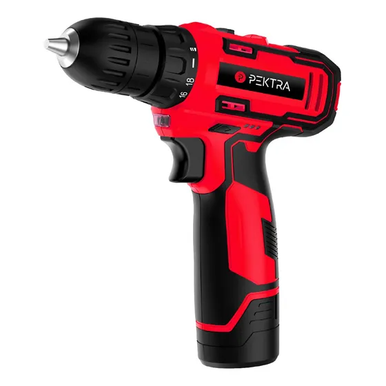 Taladro Atornillador Inalámbrico 12v 10mm Pektra Con Torque