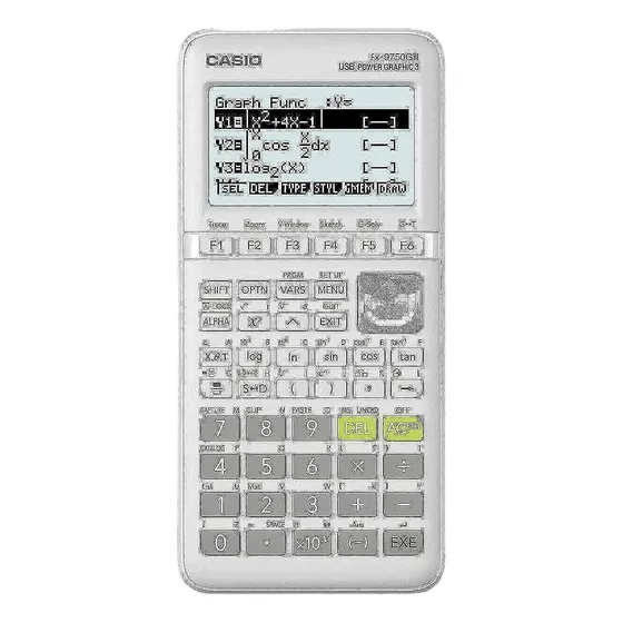 Calculadora Gráfica Blanca Casio Fx-9750giii Blanco