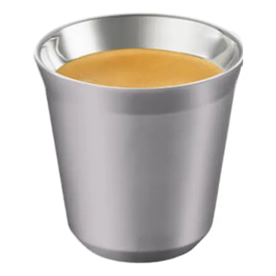 Xícara Pixie Lungo Nespresso Buenos Aires Cor Prateado Liso