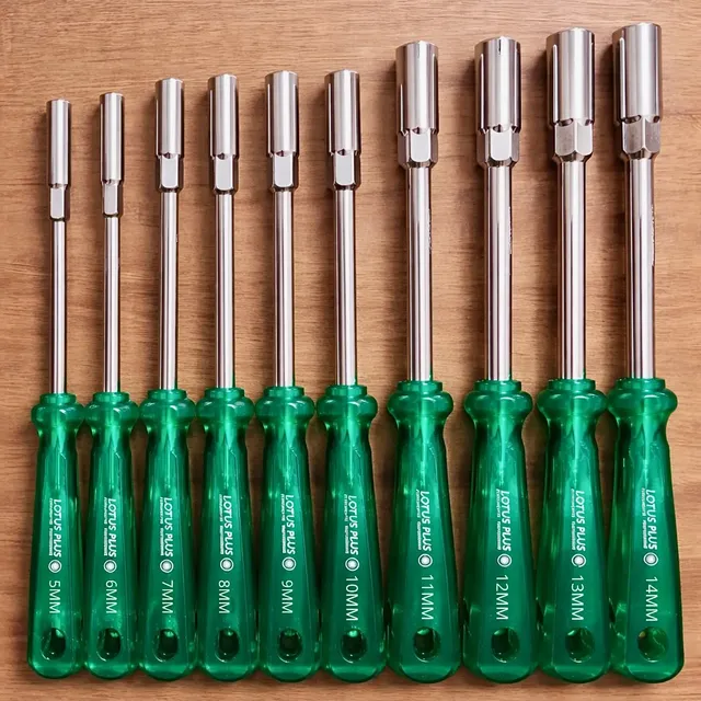 Chave Canhão Jogo 5 A 14mm Kit 10 Peças Cromo Vanádio Verde